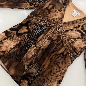 Brown Casual Print